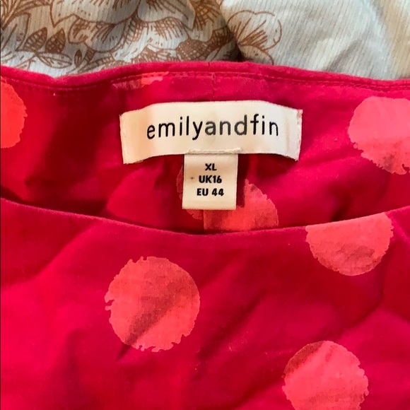 Emily and Finn pink polka dot dress XL - Picture 2 of 6